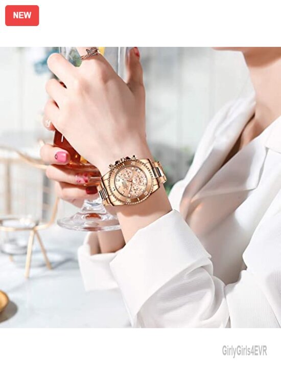 Elegant Chronograph Rotatable Bezel Mineral Glass Luminous Watch Stainless main image 4